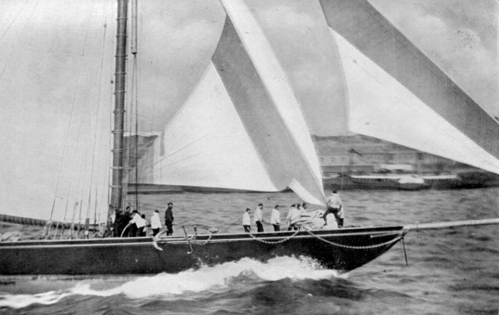 The Royal Yacht Britannia winning the Jubilee Race of 1893