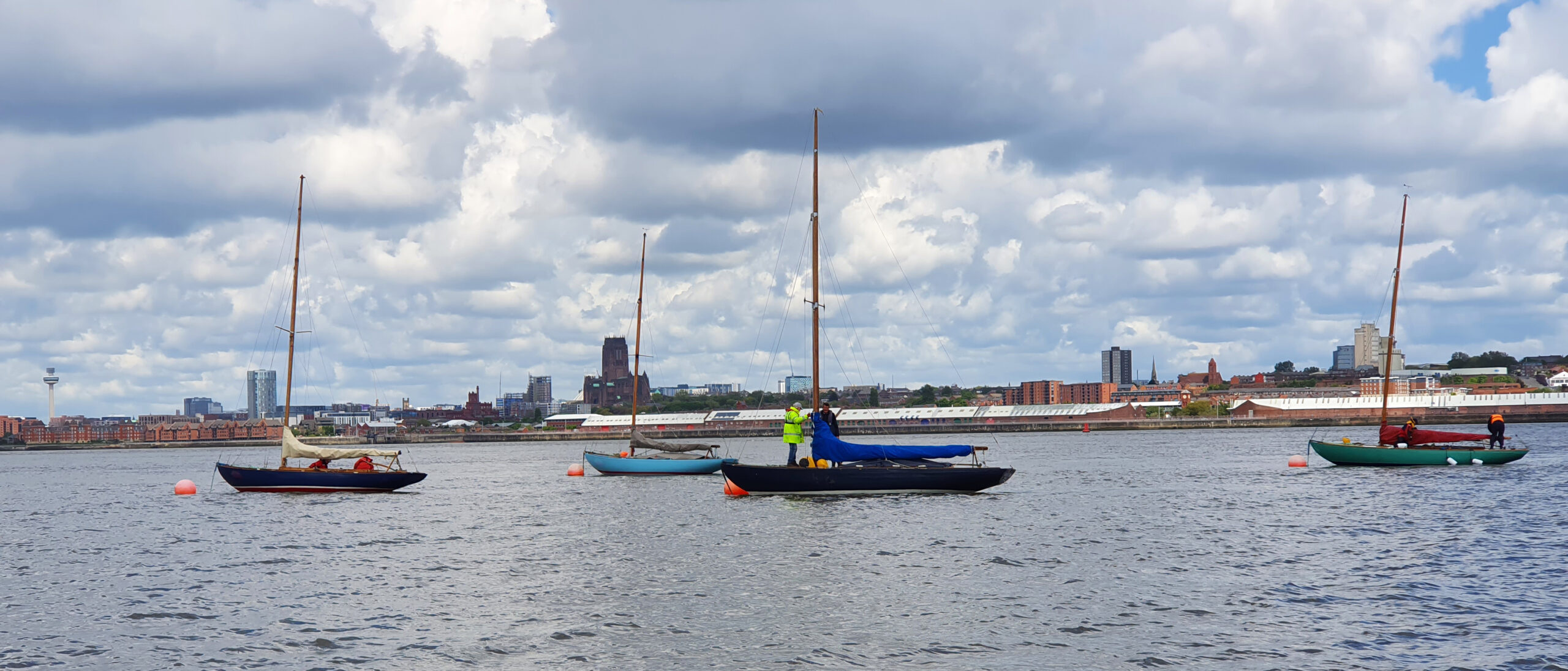 Mylne moorings and Liverpool cathedral