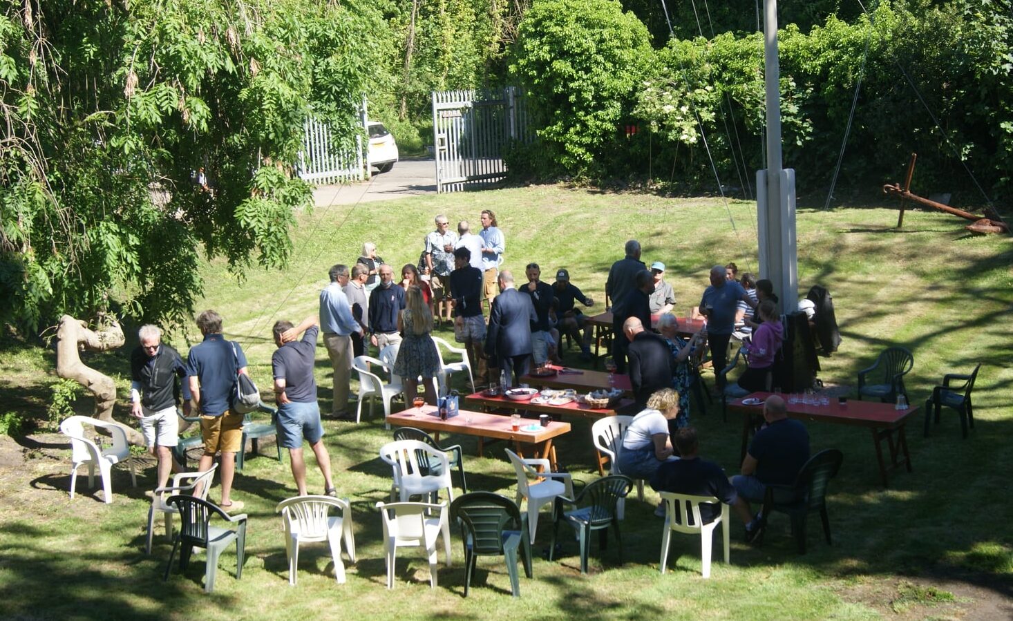 Barbeque on the Royal Mersey lawn
