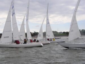 Etchells sailing on the Mersey